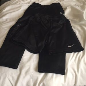 Boys athletic pant and short bundle. Size 6-7.